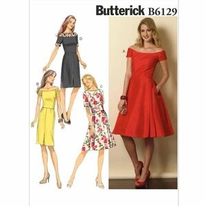 Butterick Sewing Pattern Misses'/Misses' Petite Off-the-Shoulder /Yoke Size 6-14